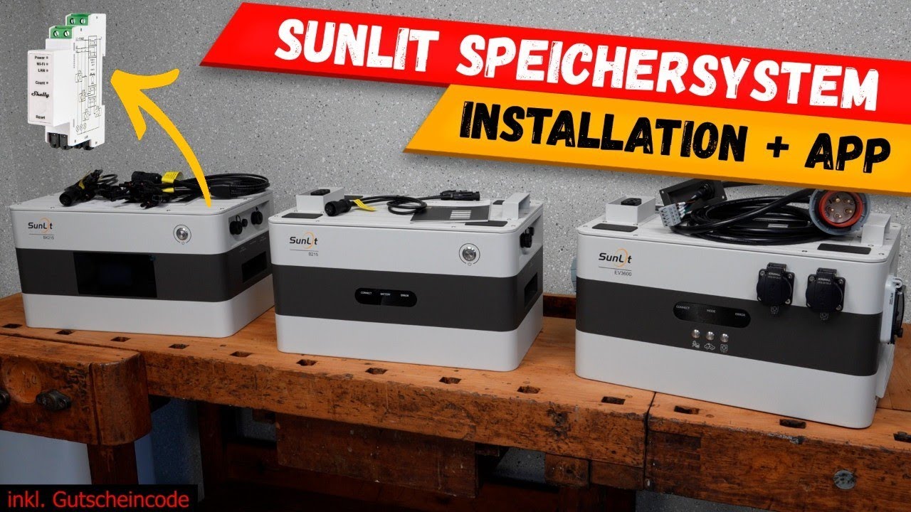 Sunlit BK215 + B215 + EV3600 Installation und App Einrichtung