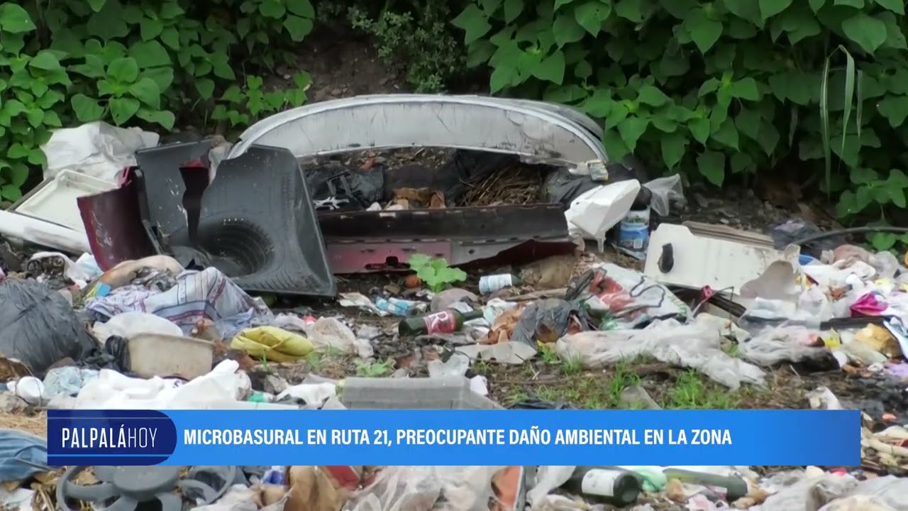 Palpalá: microbasural en Ruta 21 y un preocupante daño ambiental a la zona