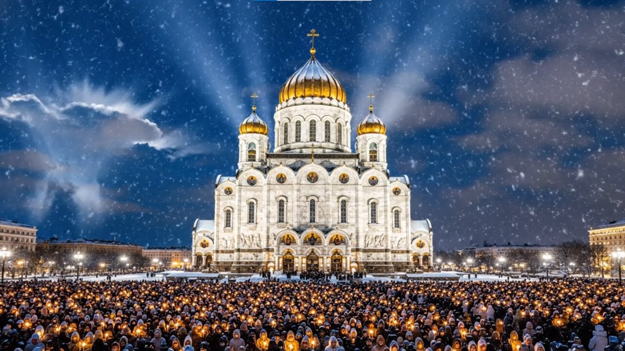Russian Orthodox Christmas 2026 Moscow : Candlelit Procession | 4K