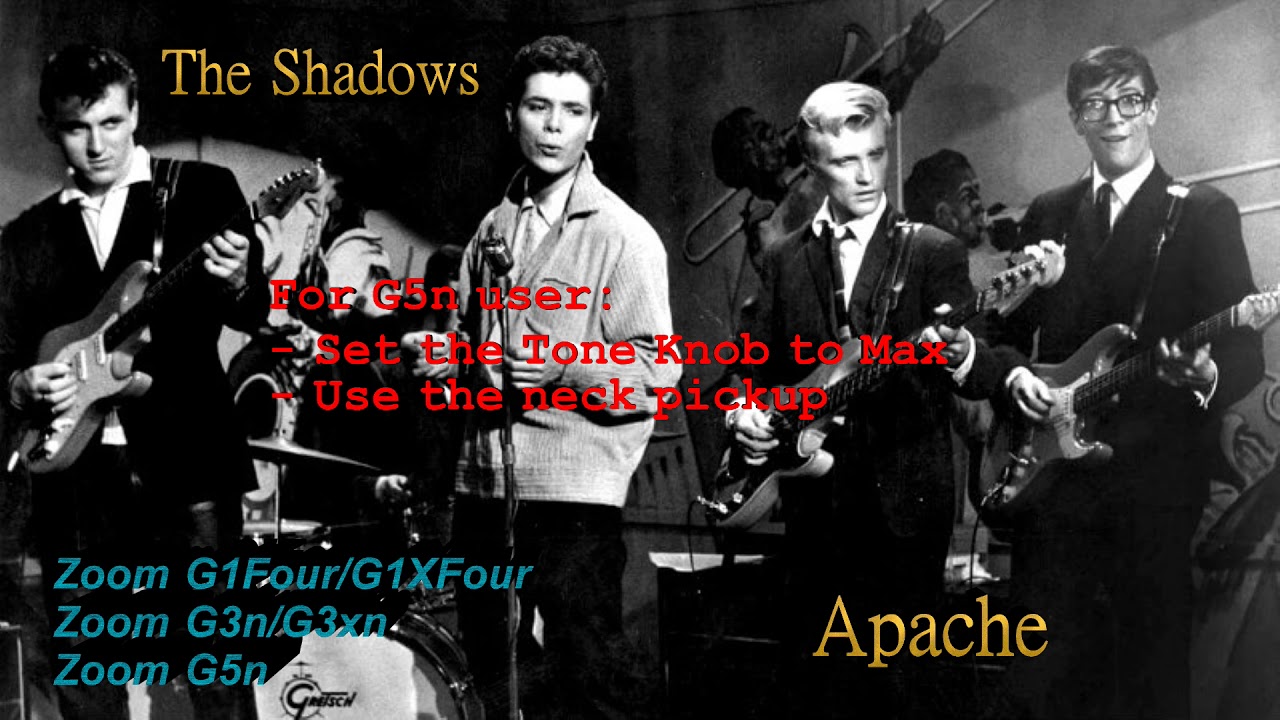The Shadows - Apache - Zoom G5n G1Four G1XFour G3n G3xn Multi-Effects