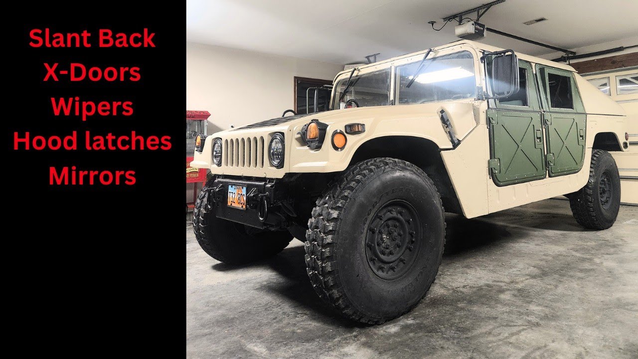 В гараже | Humvee EP 2: наклонная задняя крыша, X-образные двери, защелки капота и дворники.