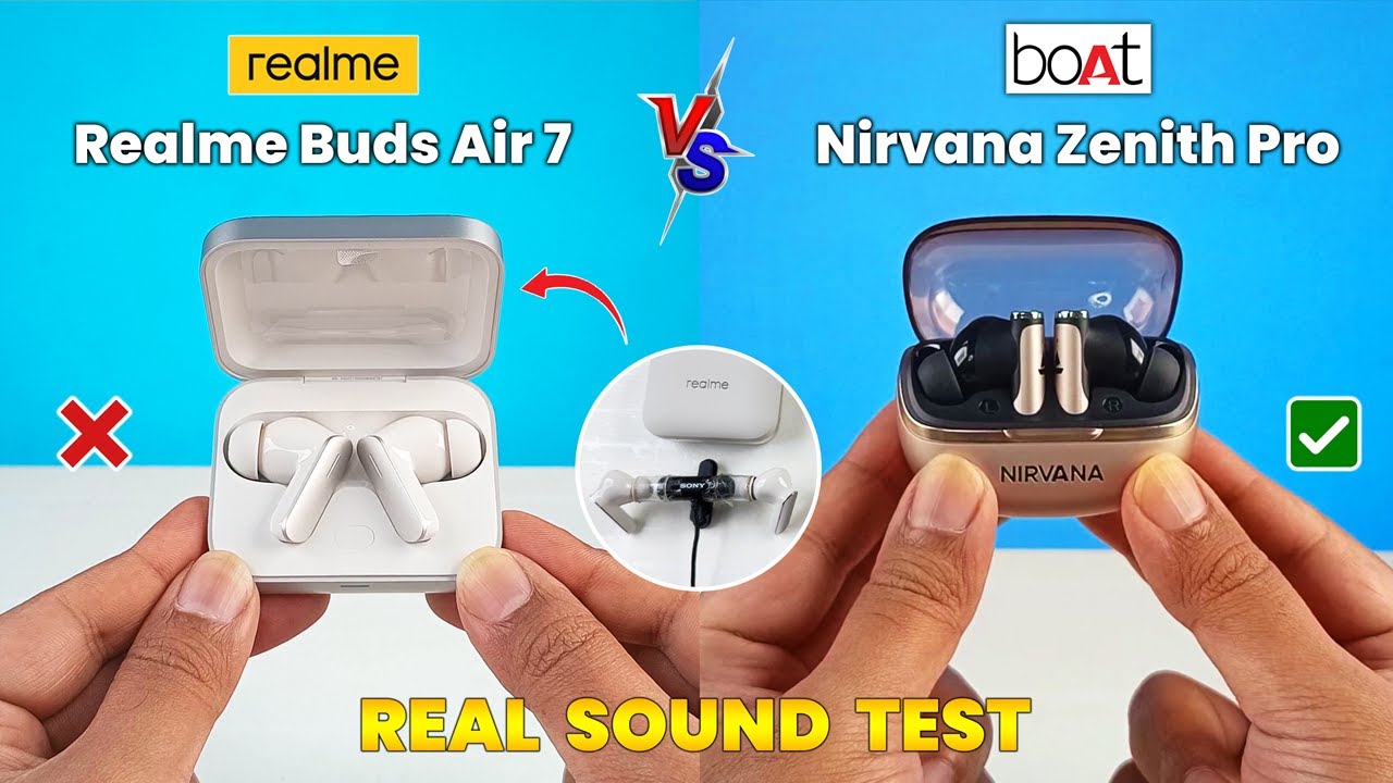 Boat Nirvana Zenith Pro Vs Realme Buds Air 7 ⚡ Ultimate Comparison ⚡ Realme Air 7 Vs Boat Zenith Pro