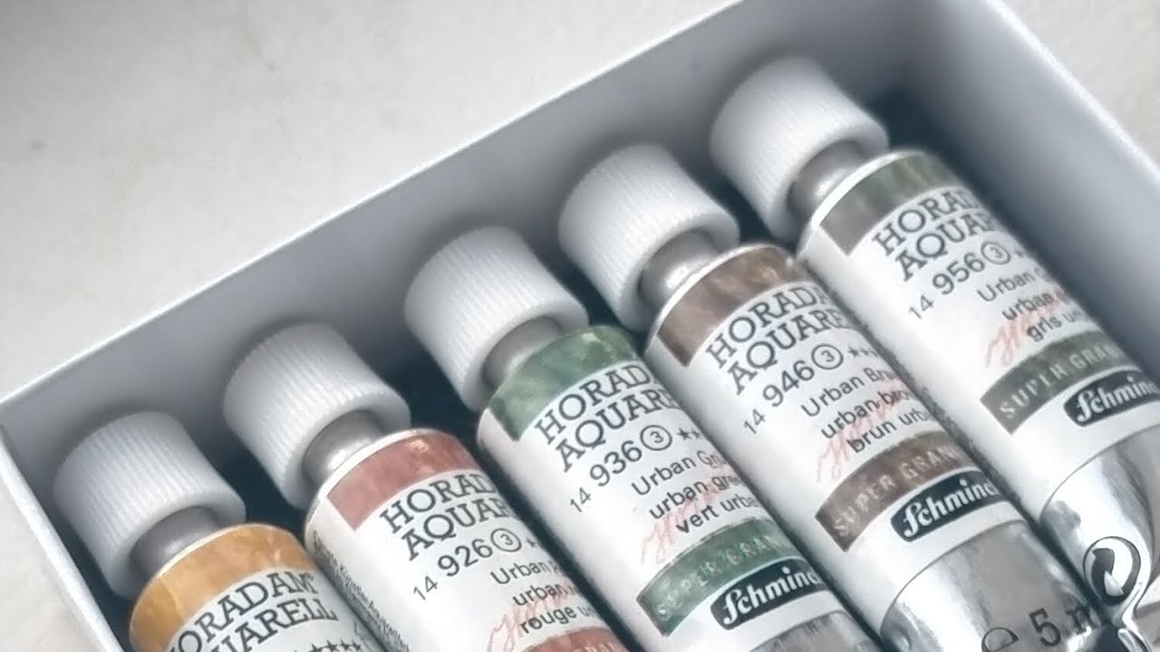 Schmincke's NEW urban super graduating watercolour set review