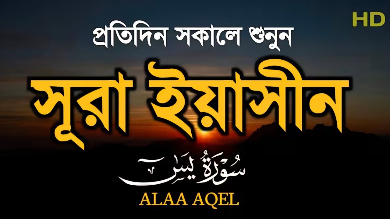 (প্রতিদিন সকালে শুনুন) আবেগময় কন্ঠে সূরা ইয়াসিন | Quran Tilawat | Surah Yaseen by Alaa Aqel