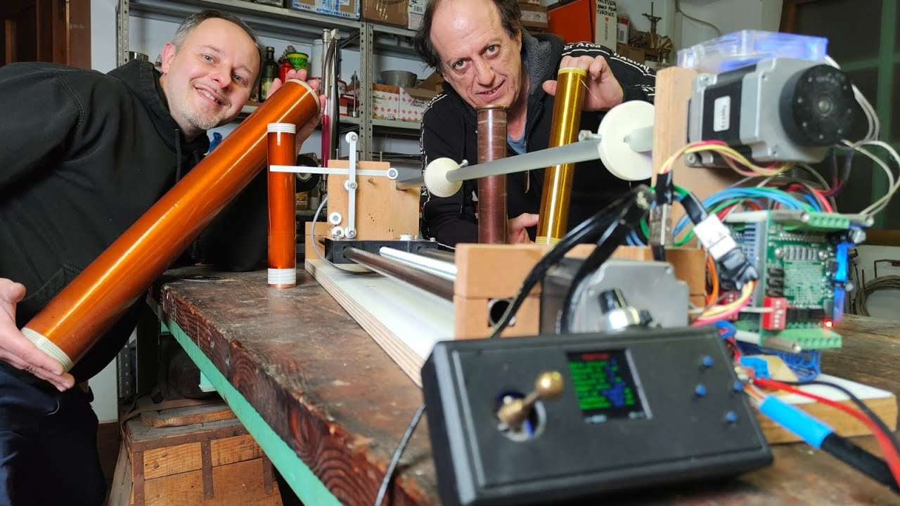 #478 BOBINATRICE CNC per TESLA COIL ( Bobine di Tesla )
