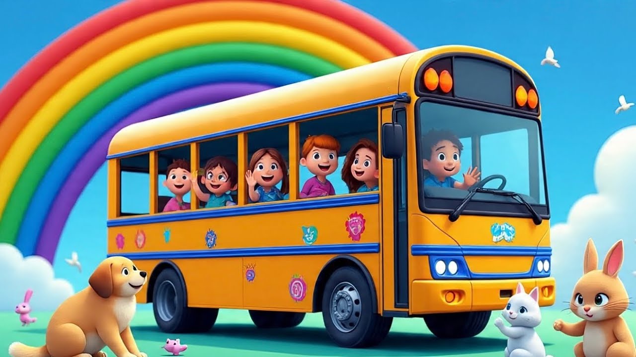 Wheels on the Bus | Nursery Rhyme & Kids Song | Laila Fun🚌