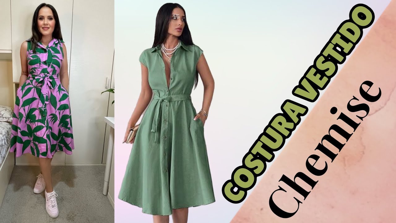 PARTE2: COSTURA VESTIDO CHEMISE