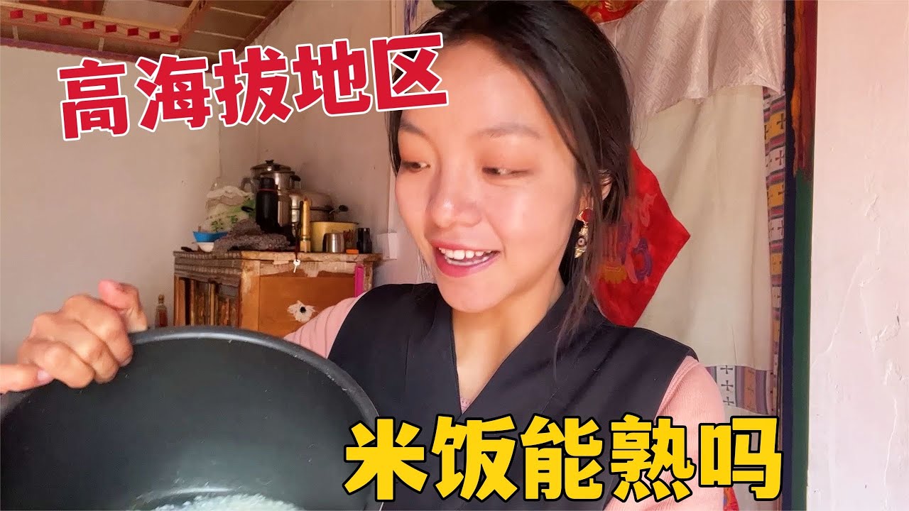 【那曲拉姆】172 藏族姑娘在海拔4500米山上生活，米饭和菜不容易熟，每天都吃什么