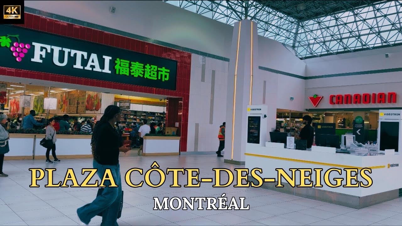 [4K] See Plaza Côte-des-Neiges| a convenient & diverse shopping center on Quartier Côte-des-Neiges
