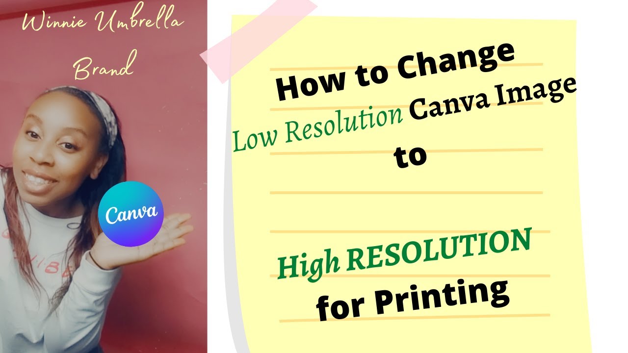 How to change your low resolution Canva pic to high resolution