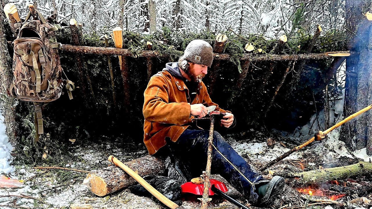Raised by the Axe | An Old Axe, Winter Bushcraft & Alone in the Winter Forest 