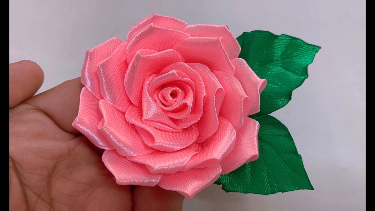 ROSA DE CETIM🌹🌹🌹🌹|| Satin Ribbon Rose Tutorial || Fita cetin || How to make Rose