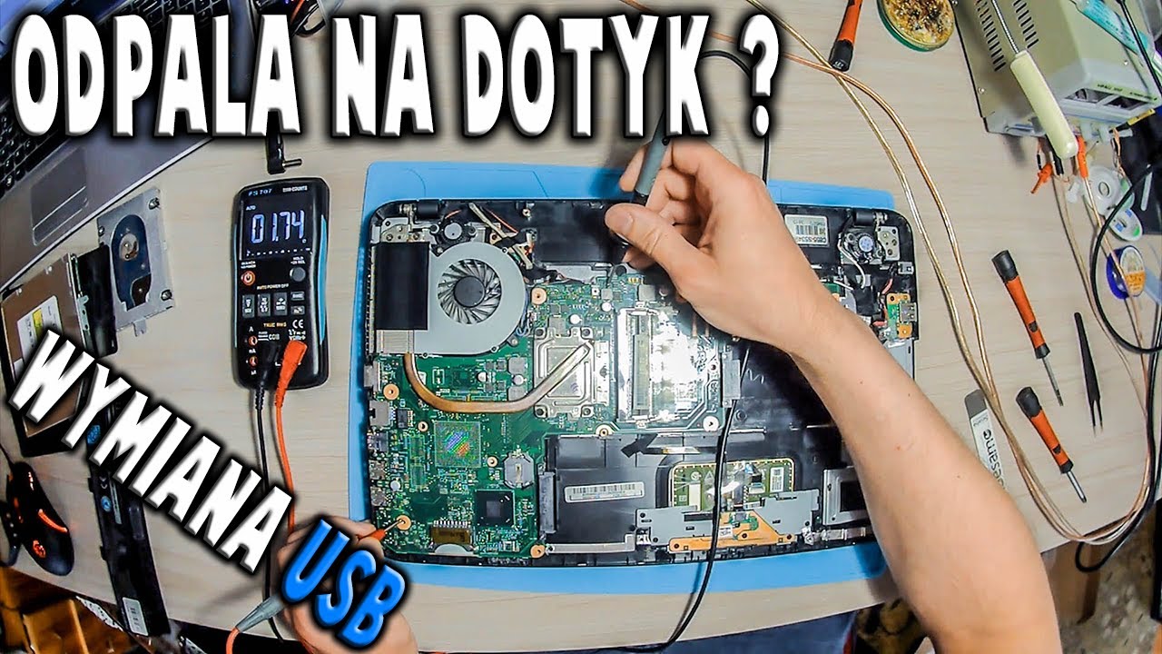 NAPRAWA LAPTOPA TOSHIBA-CIEKAWY PRZYPADEK DZIAŁA PO DOTKNIĘCIU CEWKI 3.3V