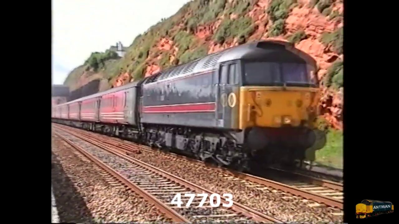 Virgin Class 47s around the country in 2001