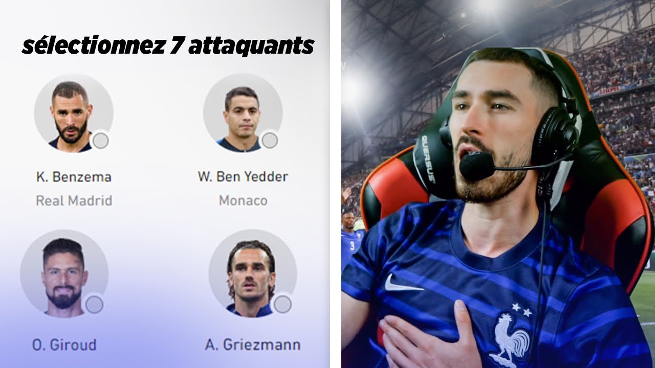 MA LISTE DES 26 POUR L'EURO !!! 🇫🇷