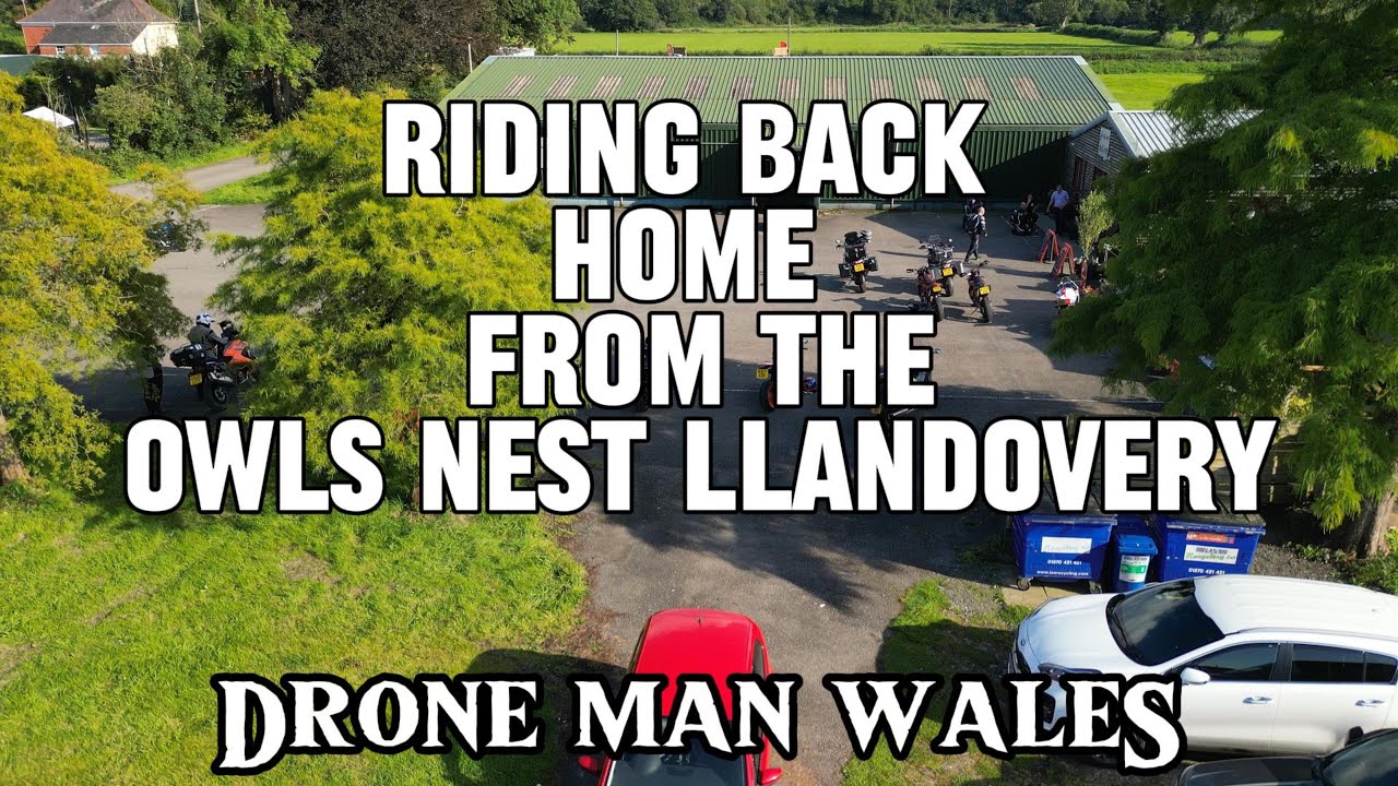 Riding home from  owls nest tea room  llandovery @Drone_Man_Wales #brecon #llandovery