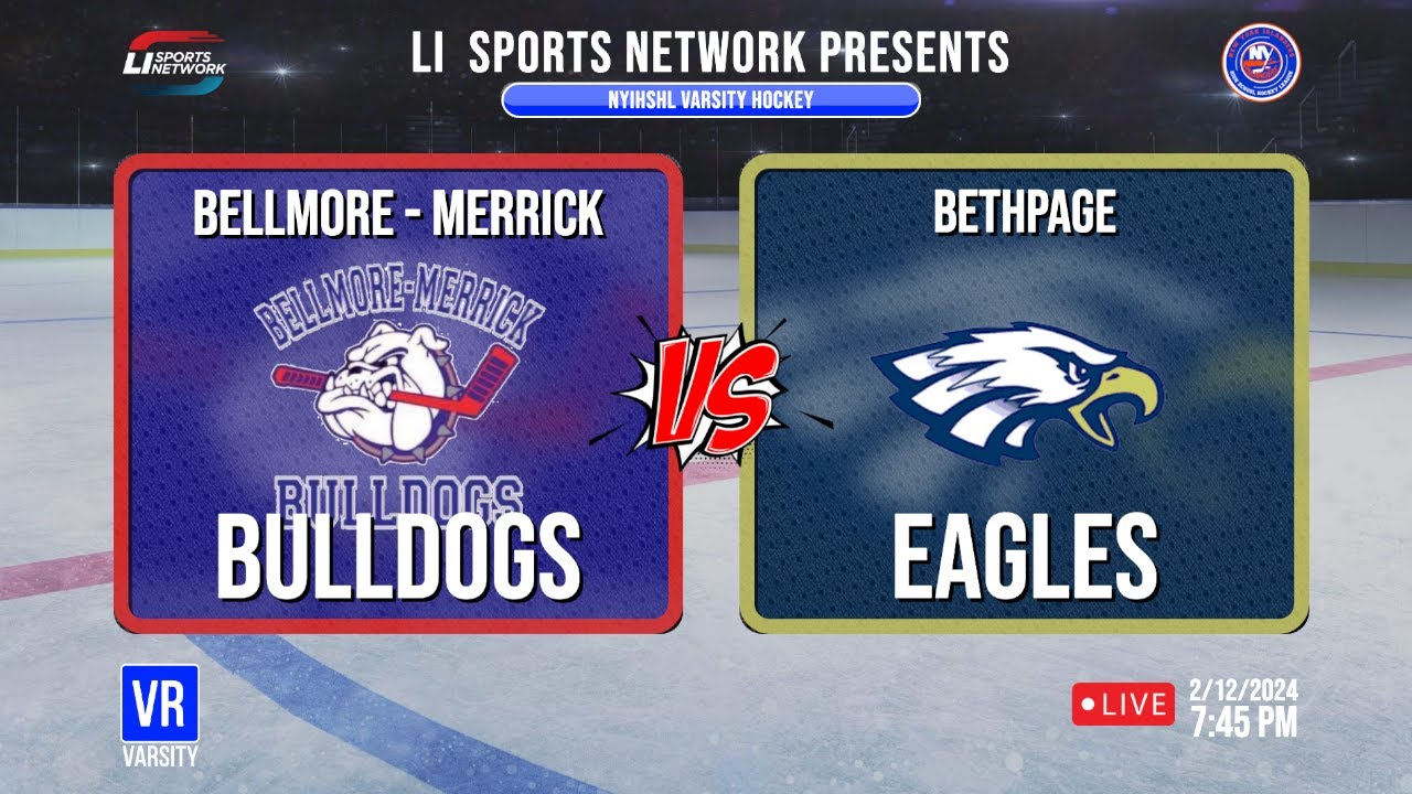 NYIHSHL Varsity Ice Hockey | Finals Game 1 - Bellmore Merrick vs Bethpage