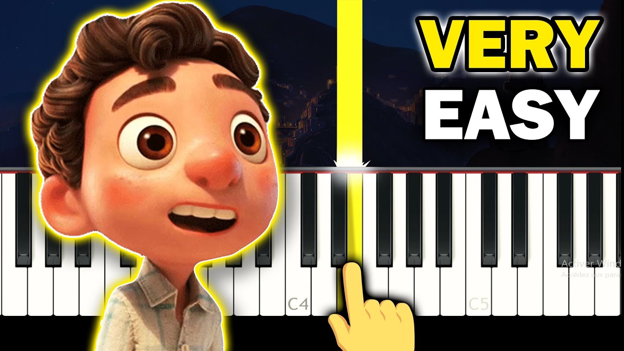 LUCA - Main Theme - VERY EASY Piano tutorial