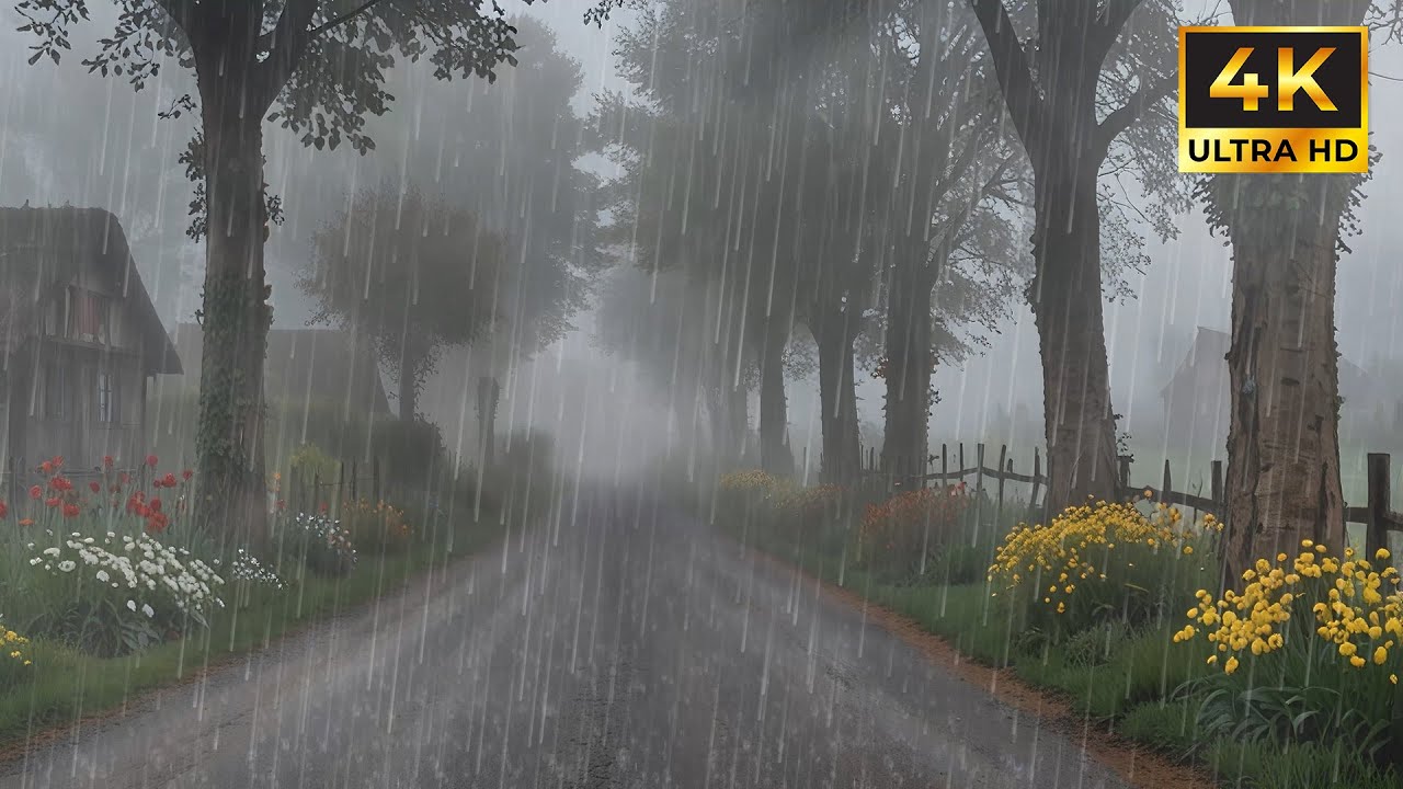 Soft Gentle Rain Ambience for Deep Relaxation and Sleep Support | Quiet Rain Sounds