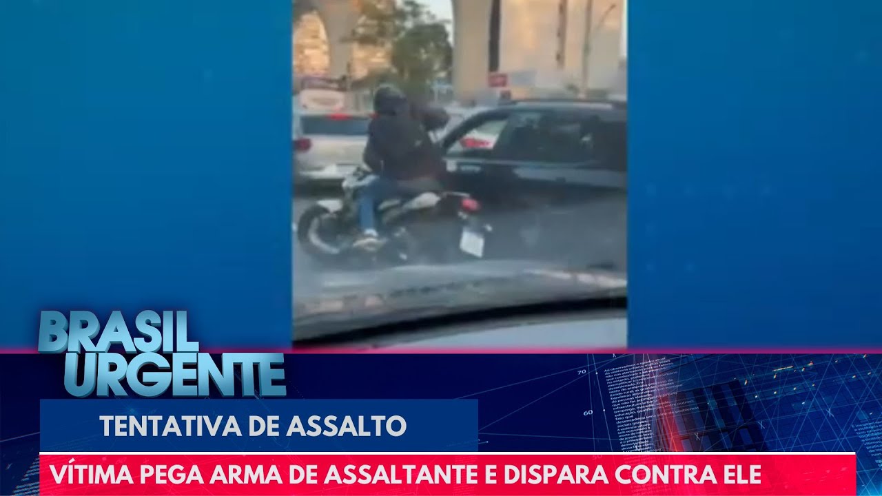 Motorista toma arma de bandido e dispara durante tentativa de assalto | Brasil Urgente