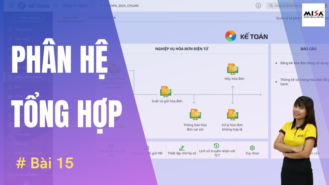 Bài 15: Phân hệ TỔNG HỢP | AMIS Kế toán