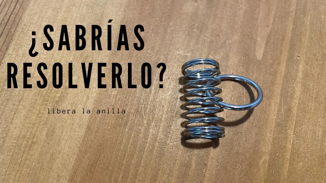 SOLUCIÓN PUZZLE MUELLE - ¿Conseguirías liberar la anilla?