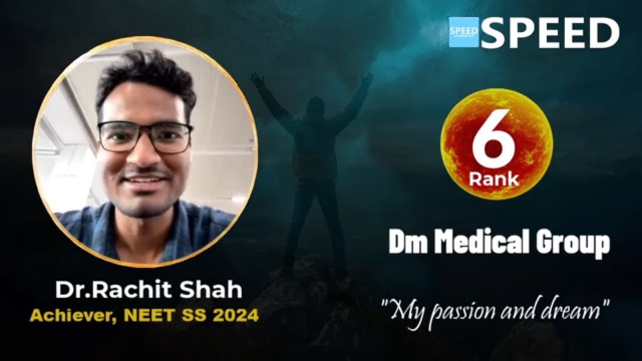 NEET SS Medicine Preparation Guide by Dr. Rachit Shah | SPEED Topper (AIR 6, 2024)
