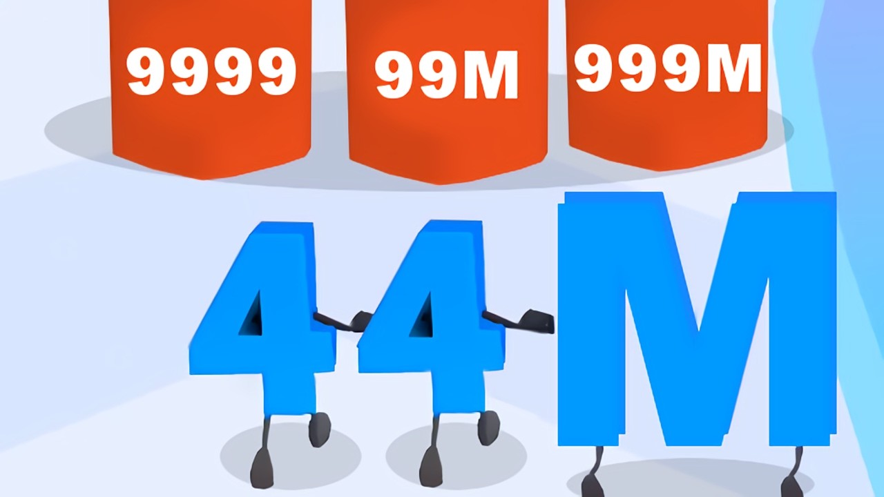 NUMBER LEVELING — 44 MILLION HIGH SCORE RUN! (Gameplay*)