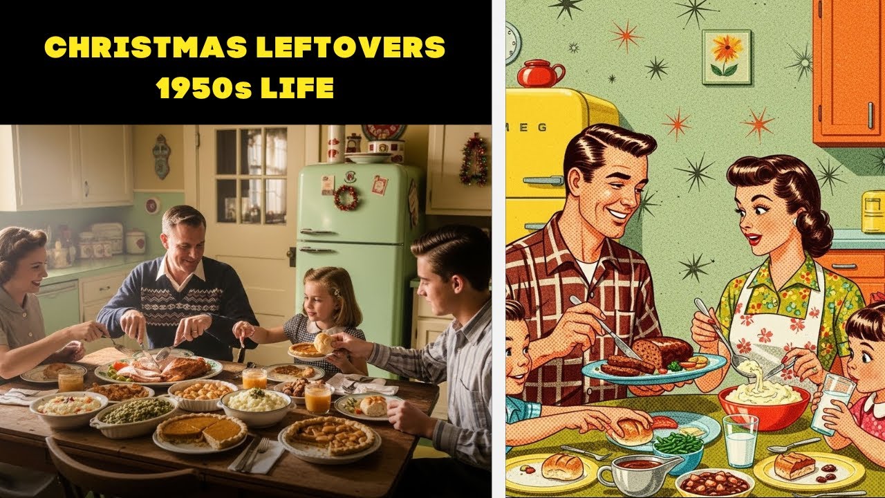 What It Was Like to Eat Christmas Leftovers in the 1950s | Life in the 50s Documentary Style