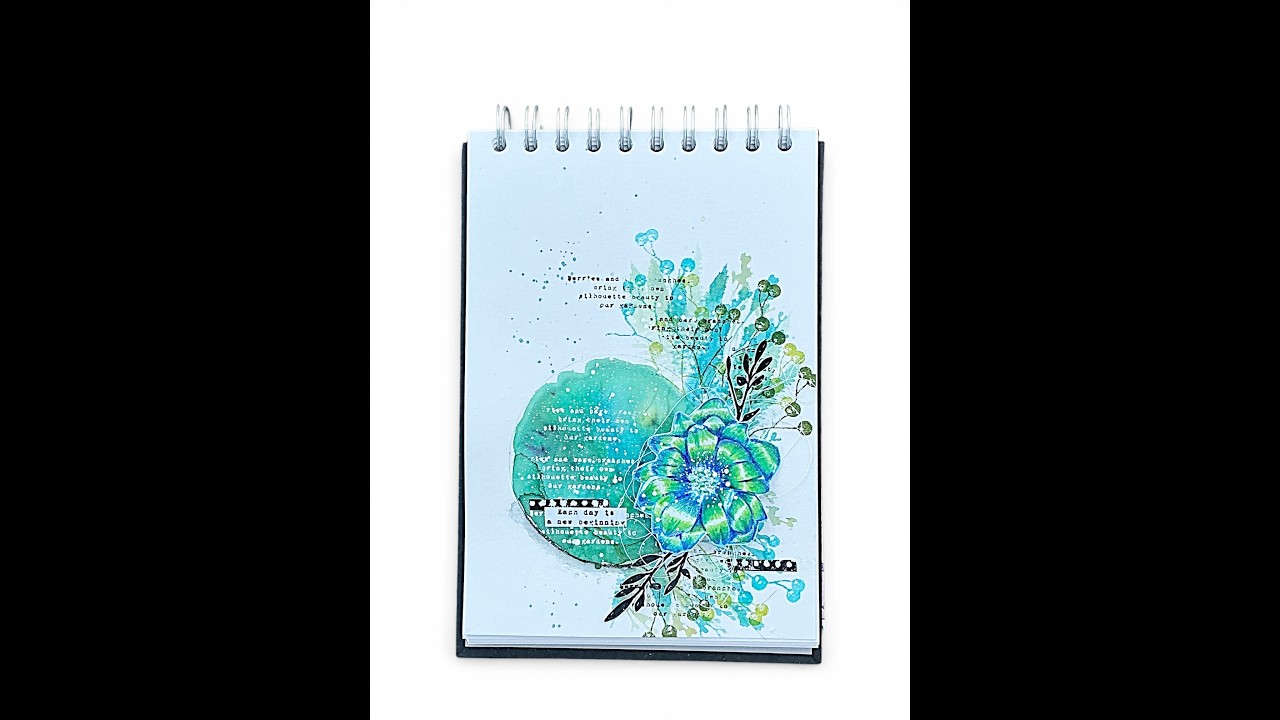 Journal Page with Lindy’s Powders #tracyevansboutiquedesigns #stamping #lindysgang