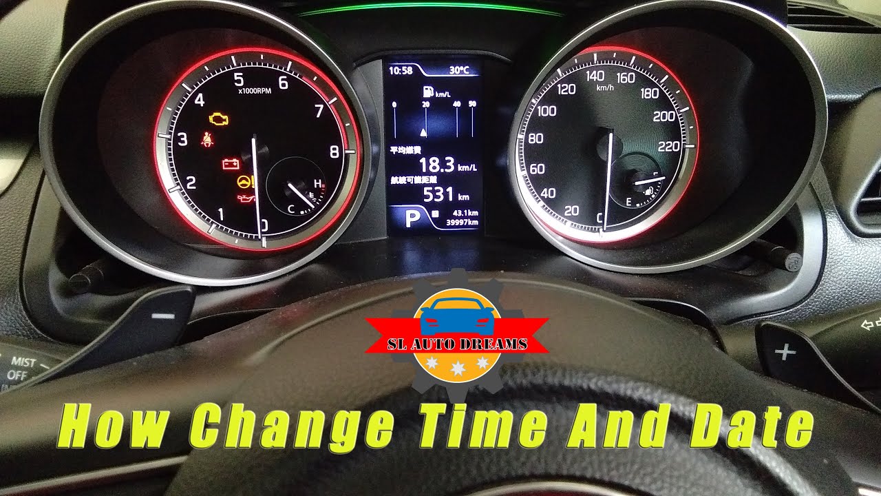 Suzuki swift set time and date || How to suzuki swift change time and date #suzuki #swift