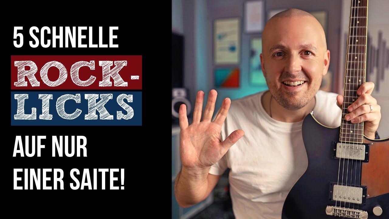 E-GITARRE LICKS ⎜So spielst du SPANNENDE SOLO-IDEEN auf einer Saite!