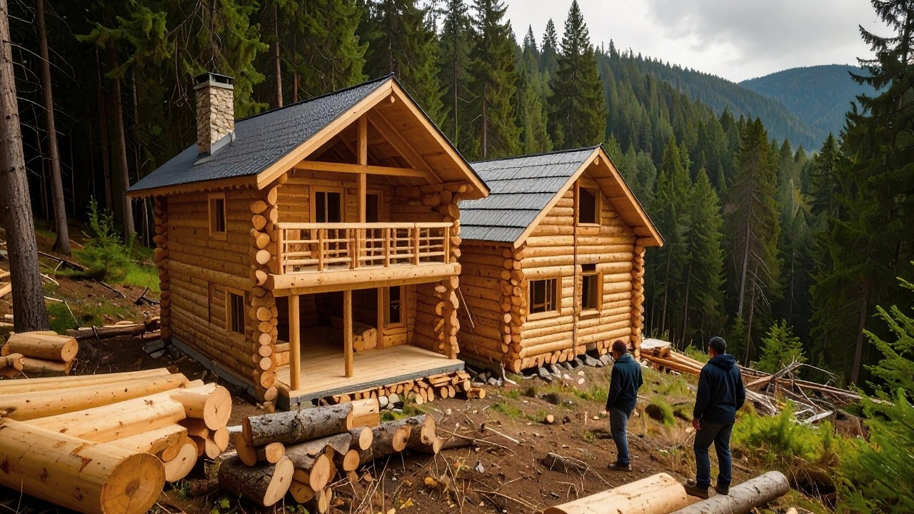 We Built This Mansion in the Middle of the Forest for 365 Days to Survive
