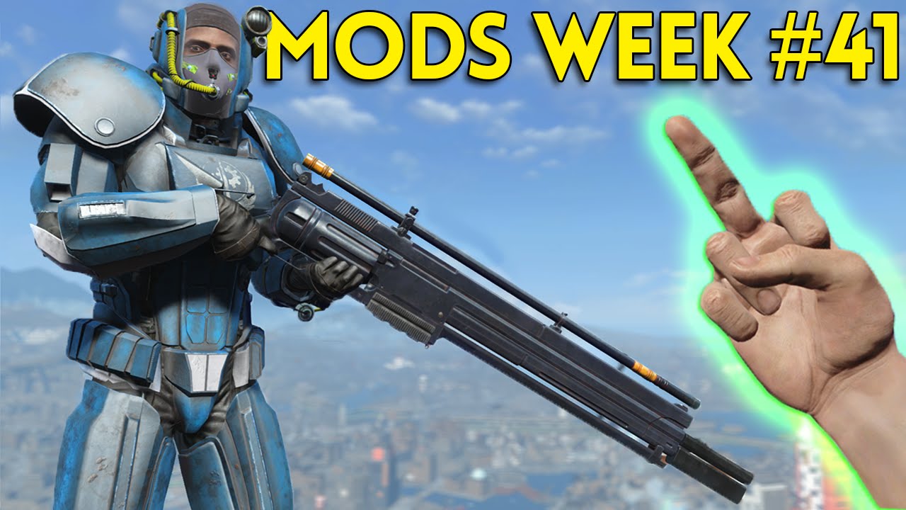 Fallout 4 TOP 5 MODS (PC & XBOX) Week #41 - VEHICLES, GIANT RIFLE, B-35C ARMOR