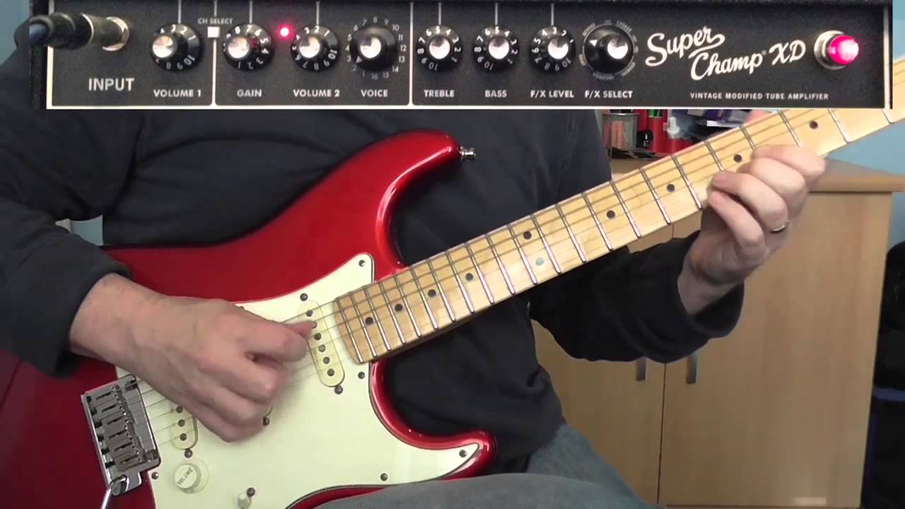 Fender Super Champ XD Demo - Tweed Bassman Setting