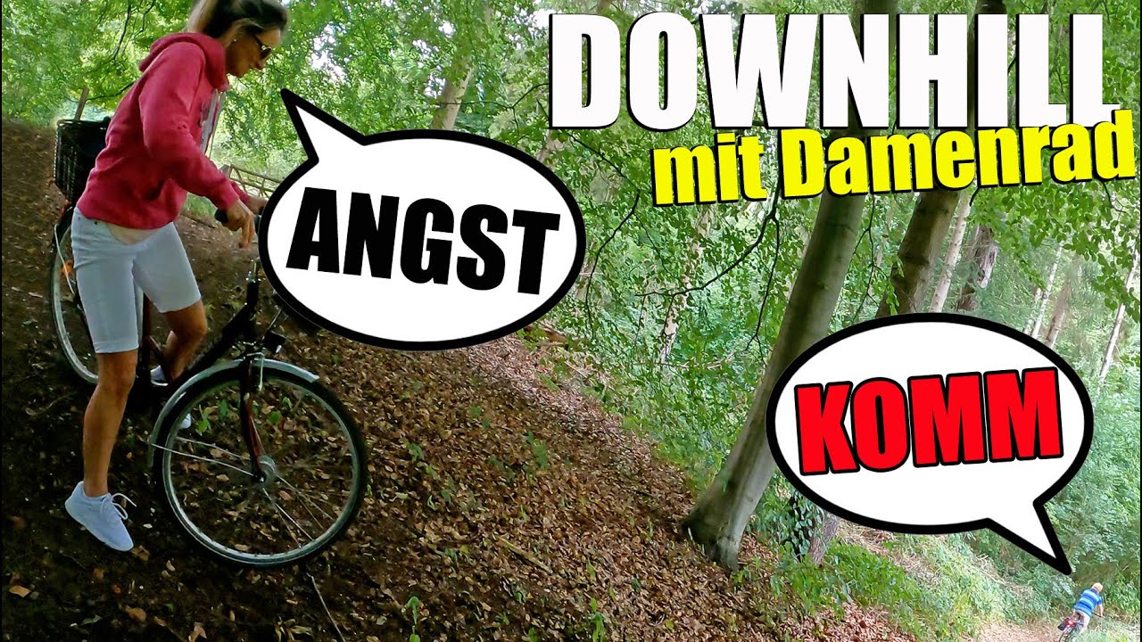 Downhill mit Damen-Fahrrad Addi Habibi Corona Vlog 4K