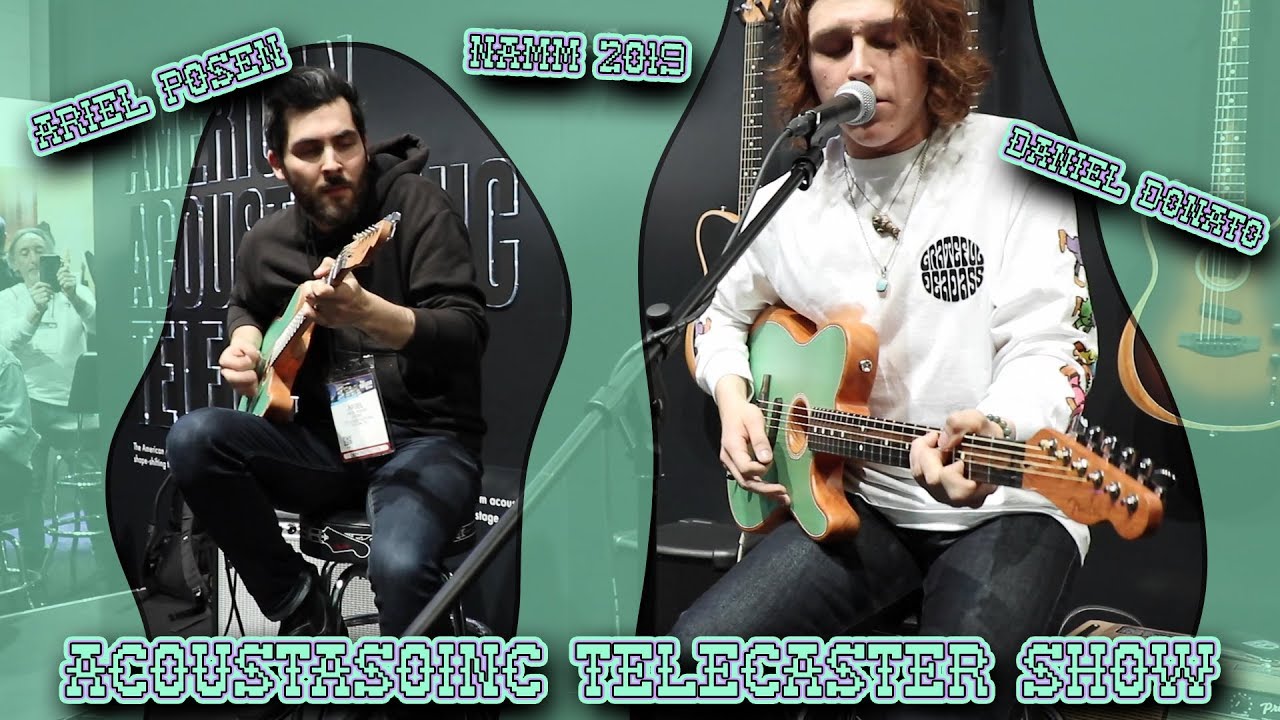 The BEST NEW THING at NAMM 2019?! Daniel Donato Cosmic Country! Fender Acoustasonic Telecaster!