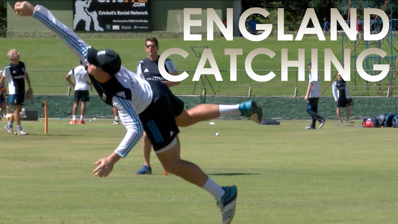 England cricket catching session with Google Glass