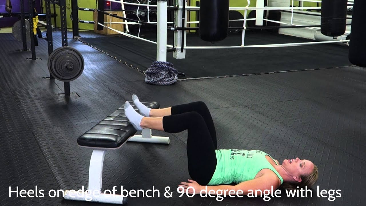 1-legged foot elevated glute bridge | Knockout TV