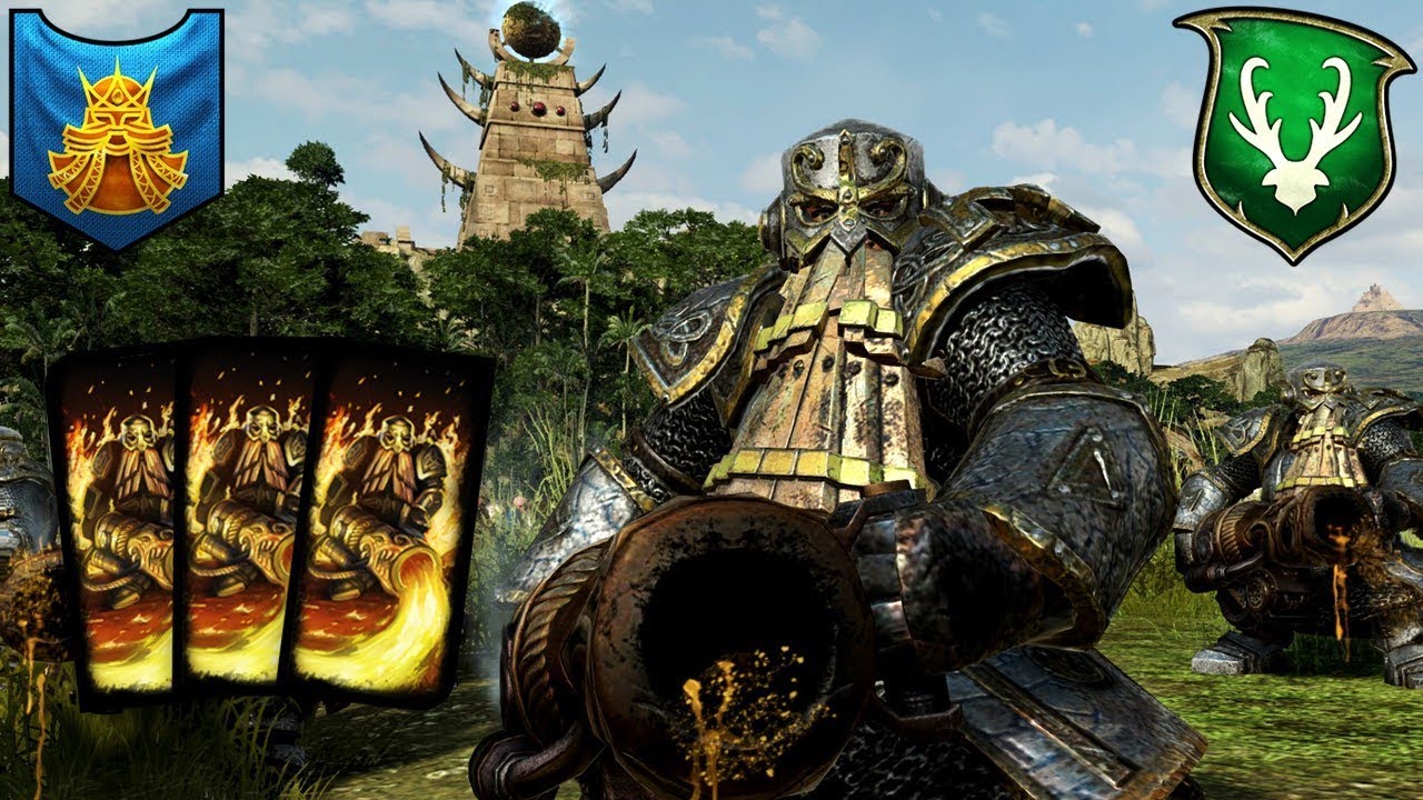 IRONDRAKES WERF FLAMMEN! - Dwarfs vs. Wood Elves - Total War Warhammer 2