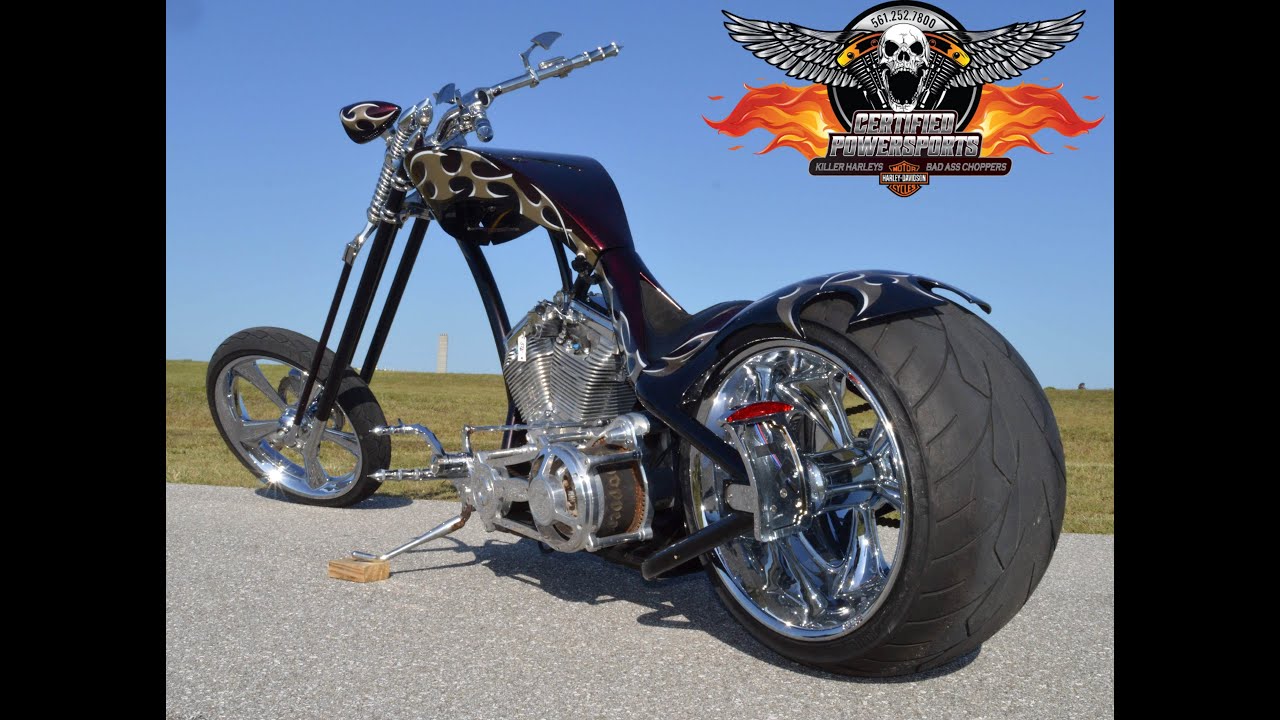 *** SOLD *** 2007 WESTON CHOPPERS MONSTER VADER SPRINGER 360 REAR TIRE  CHOPPER