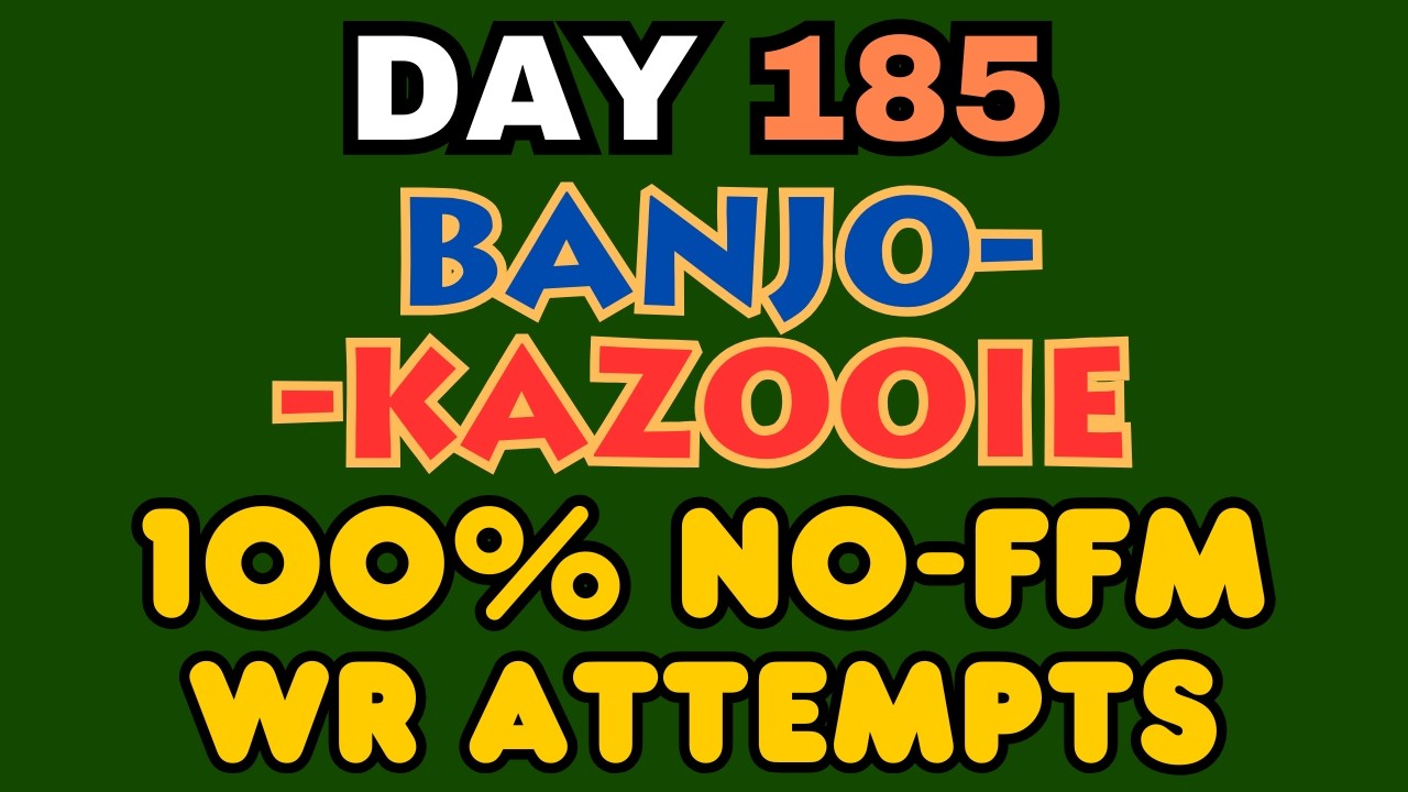 PUSHING FOR 1:58:3X!! | Day 185 of Banjo-Kazooie 100% No FFM Speedruns (N64) | WR of 1:59:04