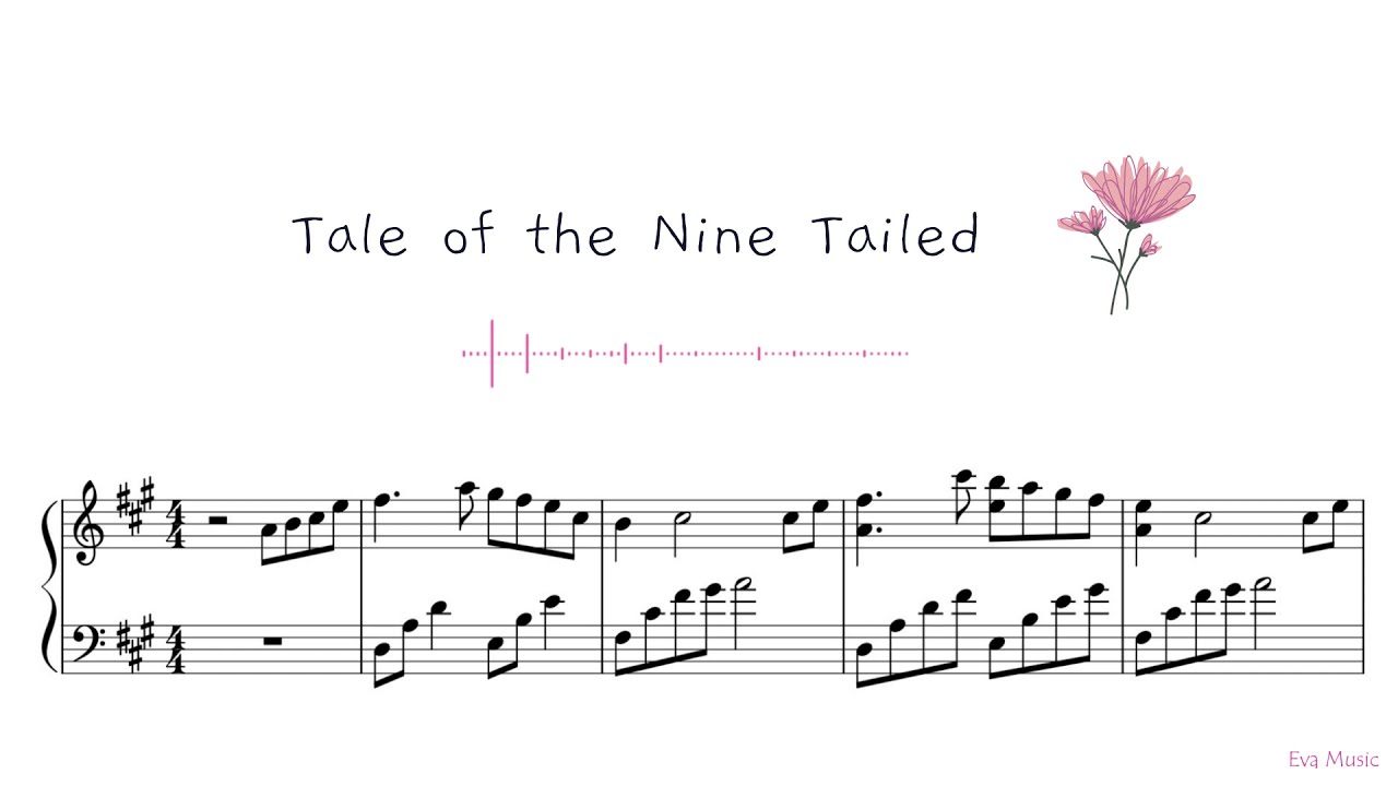 Parting at the River of Three Crossings piano cover/sheet | Tale of the Nine Tailed 구미호뎐 九尾狐傳 Bgm