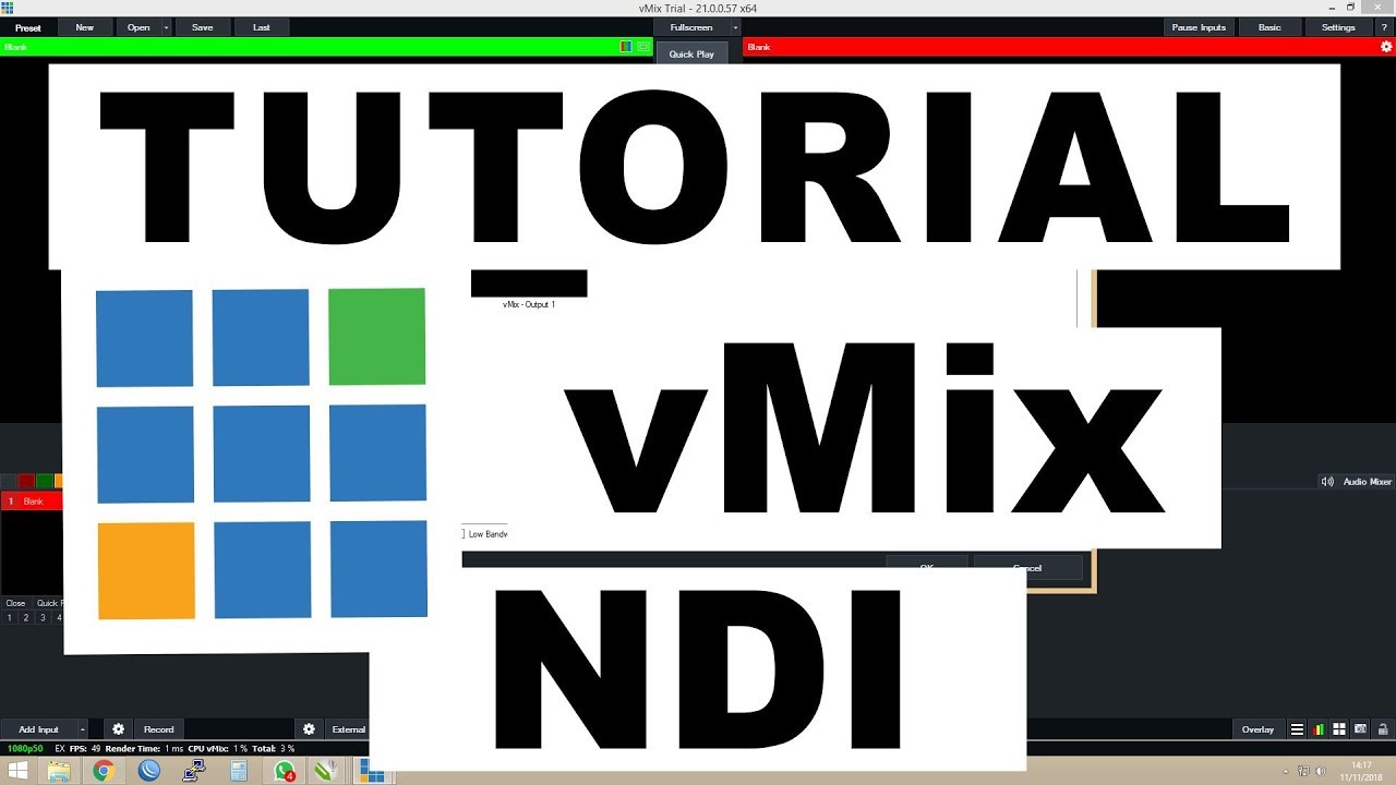 Cara input NDI dan setting NDI Output pada vMix