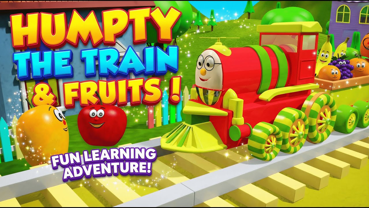 Humpty the fruit train | Humpty the train Goes on a Ride with his Fruit Friends | हम्प्टी ट्रेन