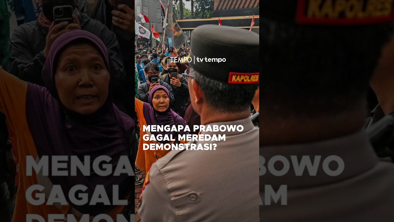 Opini Tempo | Mengapa Prabowo Gagal Meredam Demonstrasi?