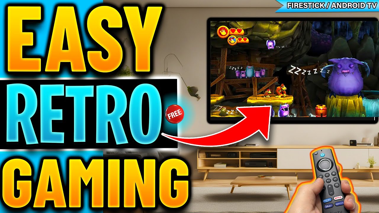 🔴EASY RETRO GAMING FIRESTICK & ANDROID TV 2024 UPDATE !