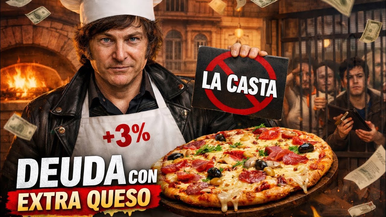 NO HAY PLATA | Porciones del 3% en la pizzería de Milei