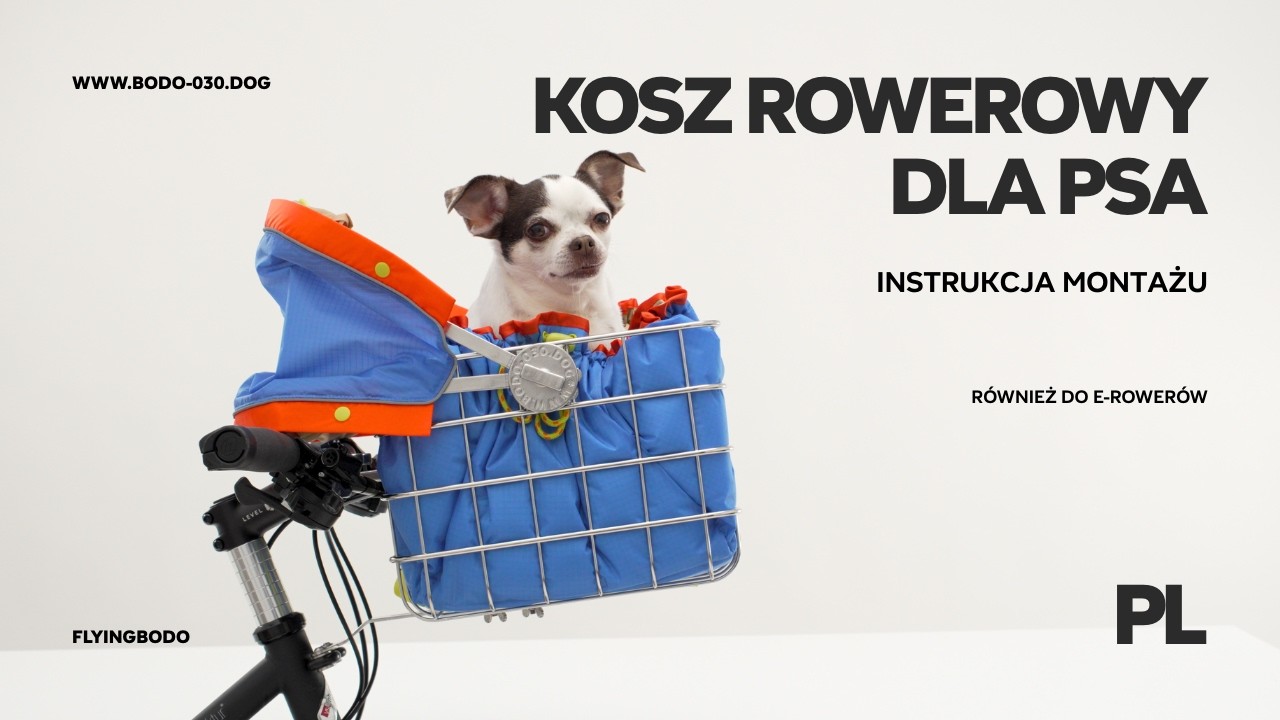 Montaż FlyingBodo | Instrukcja montażu krok po kroku kosz rowerowy dla psa