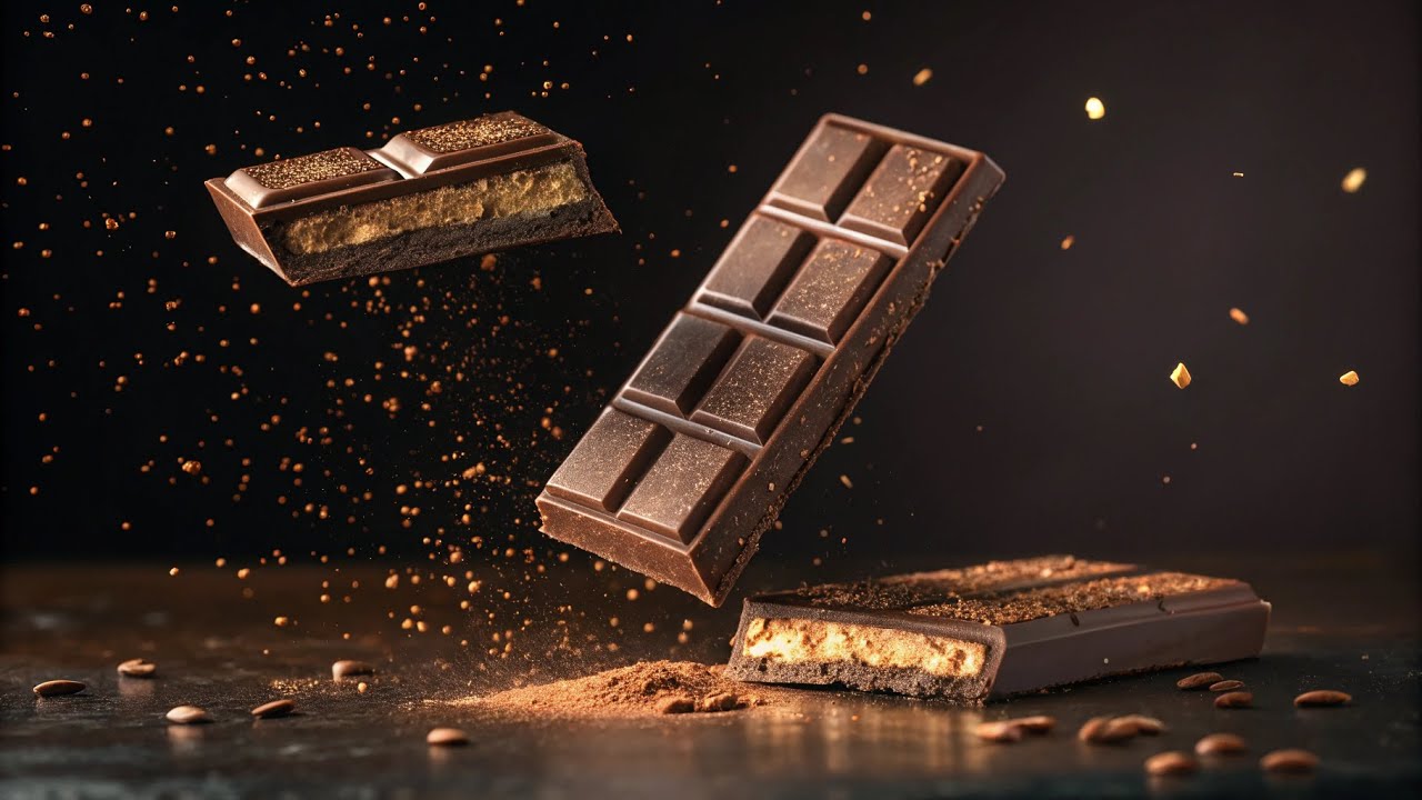Luxury Chocolate Ad | 8-Second Premium 3D Promo &ndash; Melting, Breaking & Transformation